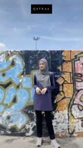QAYRAA (P4) Jersi Muslimah / Jersey Muslimah Plain / Baju Sukan Muslimah - M. Yellow/ Steel Blue/ Y.Beige/ L.M.Green/ M/Green