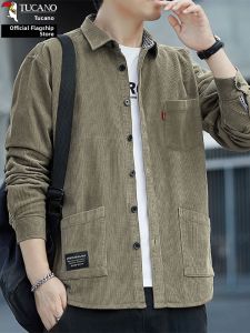 TUCANO | Cotton Corduroy Mens Loose Casual Shirt