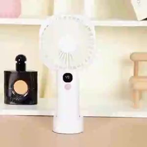 USB พัดลมมือถือ ลมแบบชาร์จไฟ 10000mah 5 ระดับ ความเร็วลม