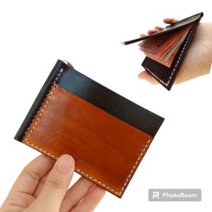 กระเป๋าสตางค์หนีบแบงค์ แถมใส่เงินได้หนังแท้