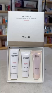 Set Kem chống nắng nâng tone Ohui Day Shield Niacinamide 5% Tone Up Sun SPF50+/ PA++++