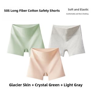 Miiow | Cat Lady Safety Pants Womens Summer Thin Seamless Anti-Light Bottoming Shorts High Waist Cotton Yoga Trousers Anti-Bacterial