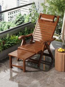 ZHUSHANXIA | Foldable Reclining Bamboo Chair