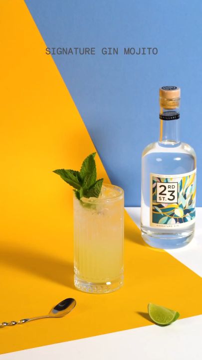 23rd Street Distillery Australian Distilled Gin White Spirits Liquor Good With Tonic And Other Mixer Refreshing Citrus Finish Smooth Taste Gin And Tonic Cocktail Mixer700ml