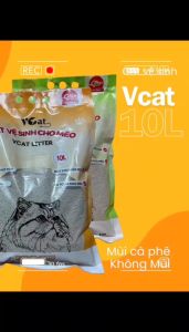 Cát Vệ sinh mèo VCAT Bao Than hoạt tính khử mùi hôi tải 30kg / cát mèo / cát cho mèo / nhà vệ sinh mèo / khay vệ sinh mèo / cat meo /sunpet