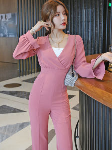 MUBEELE | กางเกงขายาวทรงหลวมเอวสูงสีชมพู ชุดเดรสแฟชั่นสำหรับผู้หญิง ชุดทำงาน ชุดลำลอง ฤดูร้อน 2021 ผ้าโพลีเอสเตอร์ กระโปรงทรงตรง