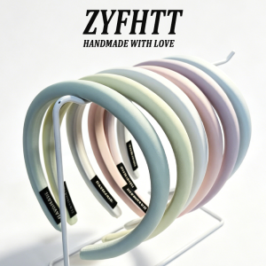 1/2pcs ZYFHTT Macaron Color Sponge Headband for Women Elegant Face Wash Hair Band Fashion Girl Daily Wear Hair Hoop