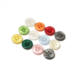 Round Shirt Button Resin Red Short Sleeve T-shirt Buckle Shirt Button Green Small Clothes Decoration 10-11mm