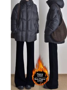 QIANCHANGNAAI | Stretch Fleece Skinny Flare Jeans