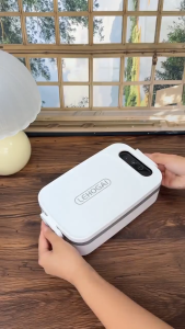 Wireless Heated Lunch Box 12000Mah Portable Electric Food Warmer 304 Stainless Steel Leakproof Bento Box for Office