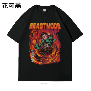 Cross-Border Fashion Retro Heavy Metal Band Thailand round Neck Short Sleeve T-shirt Offset Mens Pure Cotton Rock New Arrival Baosteel