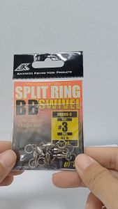 JK JANKER Split Ring With Ball Bearing Swivel Heavy Duty Saltwater SRBBS