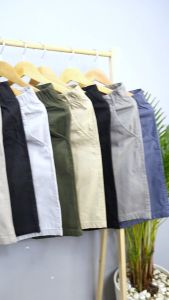 Quần short kaki Hàn Quốc vải mềm mịn co giãn phong cách trendy