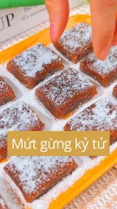 Kẹo Mứt Gừng Kỷ Tử Hương Vị Ngọt Nhẹ Cay Cay Vị Gừng Dẻo Dai Thơm Ngon Không Dính Răng