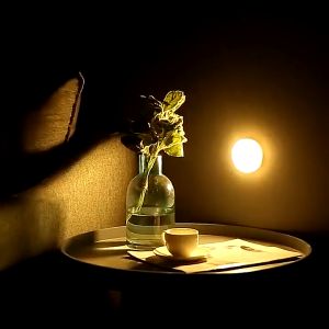 Tricolor Push Mini Night LED Stick Tap Push Lamp Night Light USB Rechargeable Stick-on Push Light