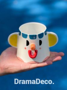 Dramadeco Ceramic Coffee Cup Creative Stationery Holder Original Design Ceramic Mug Gift No Lid 200mL-400mL Capacity