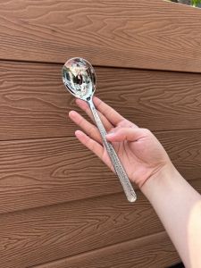 Long Handle round Head 304 Stainless Steel Spoons Adult Dinner Spoons Dining Utensils Chinese Chopsticks Style Kitchen Tools