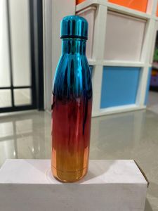 botol Termos bowling rainbow stainless steell 500ml pelangi gradasi galaxy tumbler termos air panas warna warni 168