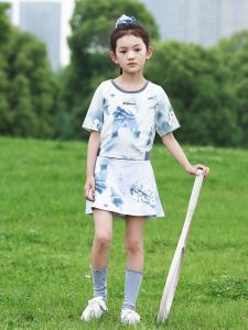 Quick Dry Sporty Short Skirt for Children Thin New Chinese Style Trendy Summer Clothing New Arrival Bandocin Polyester Blend