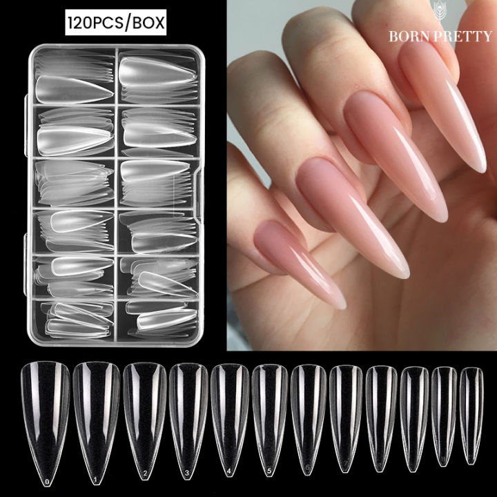 BORN PRETTY 120PCS False Nail Tips Gel Nails Extension System Full ...