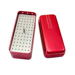 Dental Autoclave Endo File Box 72Holes Dental Diamond Bur Holder Disinfection Sterilizer Case Stand Dentistry Lab Instruments