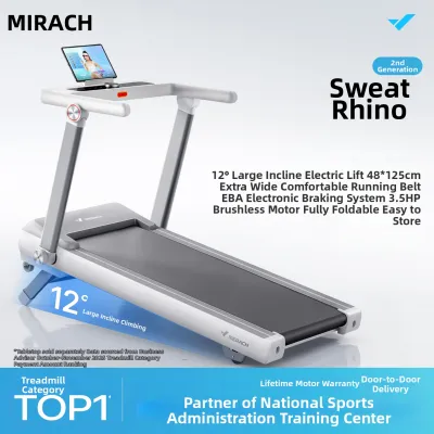 Merach | Compact Foldable Quiet Incline Treadmill