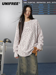 unifree | Áo Sweater Mềm Co Dãn Màu Macaron Slim Vintage Rộng Ấm