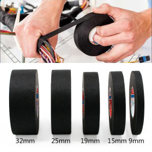 50 Feet Width Wire Harness Tape High Temp Speaker Wiring Loom Harness Adhesive Felt Cloth Tape For Automotive Noise Dampening