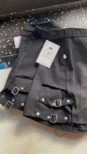 quần kaki đùi dancer dành cho nữ khoen đai nịt phối cá tính yk2 smxl