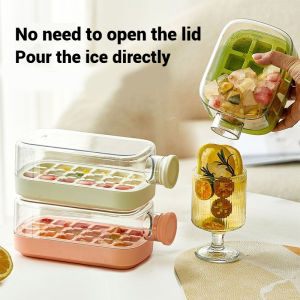Transparent Ice Cube Cup with Straw – Portable Chill Cup for Drinks | DIY Ice Maker & Summer Cooler | BPA-Free & Dishwasher Safe