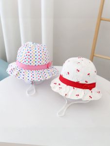 Baby Girl Hat Pure Cotton Spring and Summer Baby Sunshade Hat Sweet Little Floral Princess Bucket Hat Baby Sun Protection Summer Hat