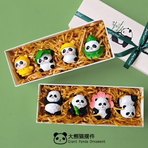 Traditional Chinese Style Gift Creative Birthday Present Panda Themed Ornaments for Foreign Clients Travel Abroad Christmas