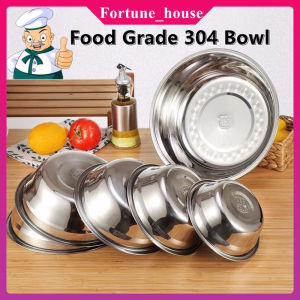 Food grade 304 Stainless Steel Bowls Food Snacks Bowl Salad Mixing Bowl Kitchen Cooking Tools Food Rice Fruit Tableware