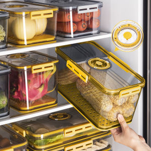 กล่องเก็บอาหารระดับอาหารสำหรับเครื่องปรับอากาศในครัว กล่องบรรจุภัณฑ์สำหรับเก็บอาหาร กล่องเก็บผักและผลไม้ สำหรับใส่เครื่องปรับอากาศ