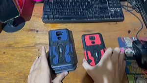 Casing HP Untuk Vivo Y15s 2021: Hardcase Robot Kickstand & Armor Belt Clip Terbaru