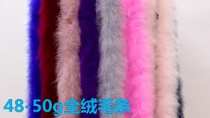 Marabou Turkey Feather Boa Scarf 2M 50G Fluffy Soft Dyed Wrap for Wedding Party Carnival Halloween Stage Photography