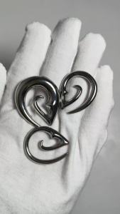 2/1PCs Ear Shape Ear Tunnel Ear Gauge Weight Earring 316 Surgical Steel Ear Strengthening Ear Hanger Piercing Bodyjewelry