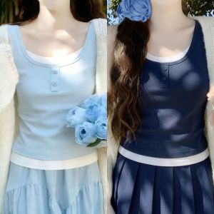QIAOCHENXIAN | Cotton Large Size Camisole For Spring Summer