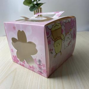 4 Inch Bánh Sinh Nhật Hộp Đóng Gói Cầm Tay Lớp Kem Mousse Hộp Nhỏ Làm Bánh Ngọt Nướng Bao Bì Hộp Giấy