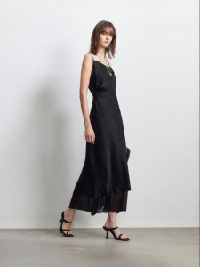 Vero Moda | Summer New Cellulose Dress with Inner Lining and Pleats