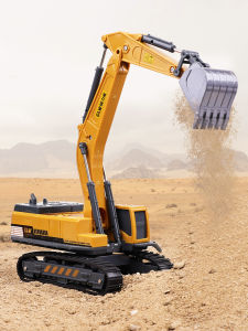 เด็กโลหะผสมรถขุดของเล่นวิศวกรรมยานพาหนะสําหรับเด็กอายุ 3 ถึง 4 ปีของเล่นจําลองโดย MUSITOY