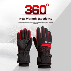 JIFANPAUL | Mens Winter Skiing Waterproof Warm Anti-slip Gloves