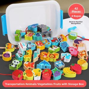 MWZ | Focus Training Bead Stringing Toy for Toddlers 1-2 Years Old