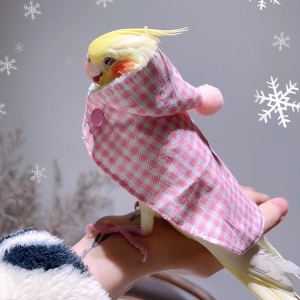 Cute bird clothes bird cape thick bird jacket bird diaper parrot dress tiger pattern peony suspender diaper flight suit