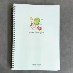 Sổ Lò Xo A4 Minh Châu - ĐL 70mgs Dòng kẻ ngang giấy trắng mịn - MC841/842