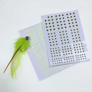 Bimoo 69pcs/183pcs Mix 3D Epoxy Luminous Fish Eyes Lifelike 3D Fish Eyes For Baitfish Streamer Saltwater Flies Jig Fishing Lures