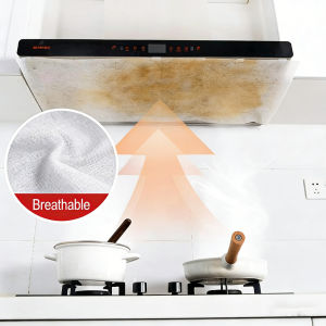 12pc/24pc Disposable Hood Oil Filter Paper Non-woven Cooker Hood Extractor Fan Filter Kitchen Hood Grease Anti Oil Cotton