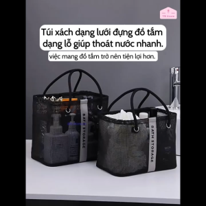 Giỏ Xách Lưới Đựng Đồ Cá Nhân Phòng Tắm - Chất Liệu Chống Nước Nhanh Khô Có Thể Xếp Gọn