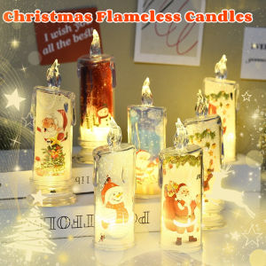 Christmas Candle Light Creative Simulation LED Electric Candle Ambient Light Christmas Decorations
