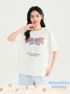 SANFU | Cute Dolphin Print Summer New Loose T-Shirt